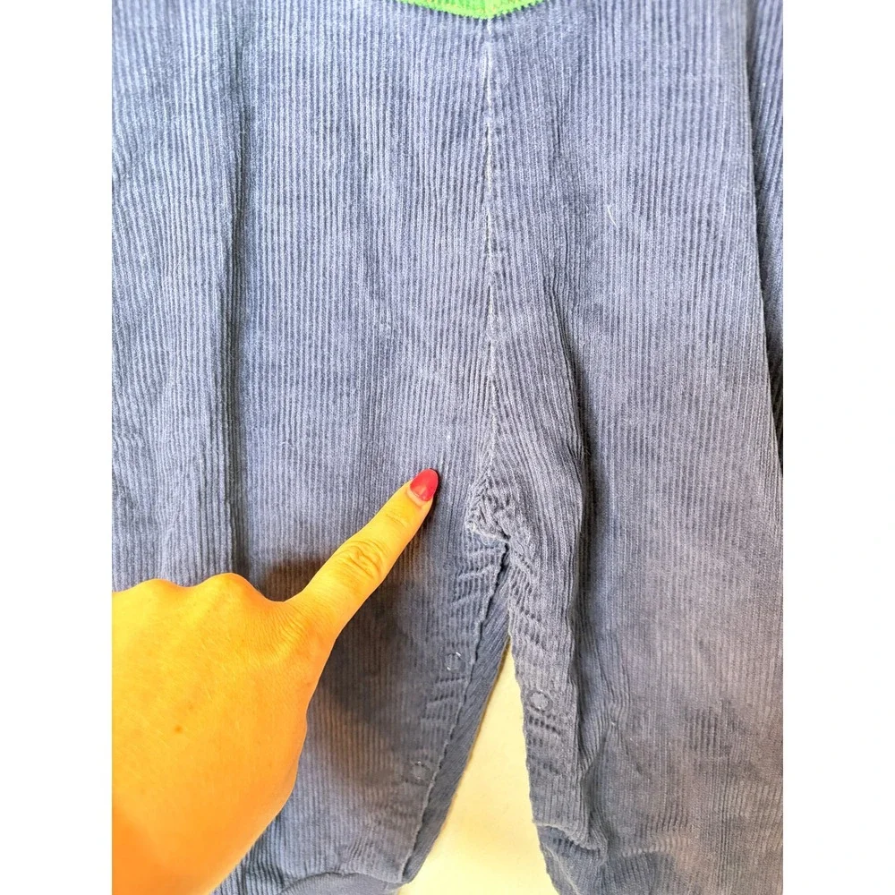 Vintage 90's Courduroy Colorblock McKids Mcdonalds Overalls 18months 100% Cotton